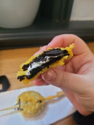 Battered Oreo at Tafarn Y Garth in Bangor