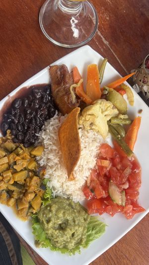 The food  at Soda Viquez in La Fortuna