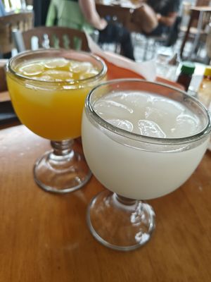 Mango Juice & Soursop Juice at Soda Viquez in La Fortuna