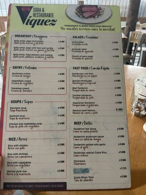   at Soda Viquez in La Fortuna