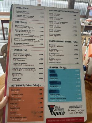   at Soda Viquez in La Fortuna