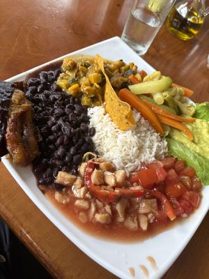 Casado vegano  at Soda Viquez in La Fortuna