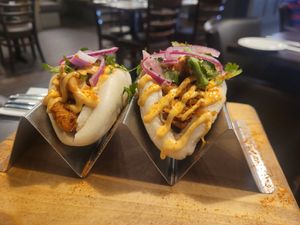 Korean Bao Buns at Bwyd Da Bangor in Bangor