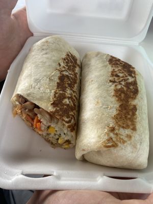 Vegan burrito   at Buen Provecho Taco Shack in Guam