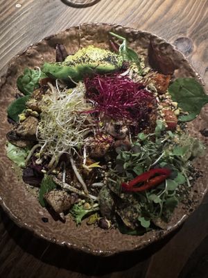 Green advocado + extra tofu  at Honest Greens - Las Tablas in Madrid