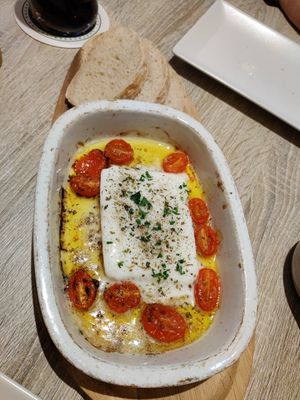 Veganer gebackener Käse at Plaka in Dortmund