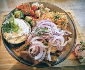 Greek Bowl (Veganuary 2026) at Plaka in Dortmund