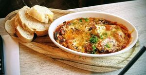 Manitaria Saganaki (Veganuary 2026) at Plaka in Dortmund