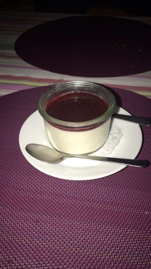 Panna cotta  at Eve au Paradis Vegan in Mulhouse