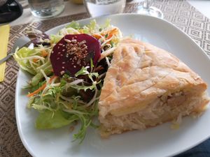 Dish of the day. Traditional but gluten free and vegan at Eve au Paradis Vegan in Mulhouse