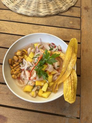 Ceviche  at Vila Salga in Ilhabela