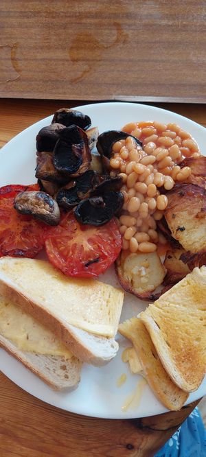 Vegan breakfast at Thyme to Eat in Chesterfield