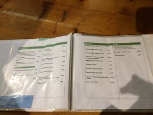 Menu as of September 2017 at Thyme to Eat in Chesterfield