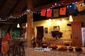Inside the Dining Hall at Farm of Life - Finca de Vida in Dominical