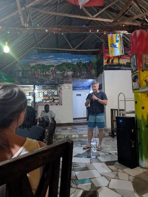 Karaoke! at Chocos Restaurant in Diani