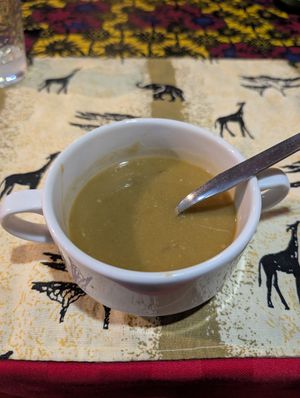 Lentil soup at Chocos Restaurant in Diani
