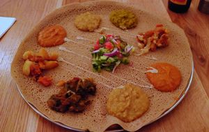 Injera at Tenat in Tel Aviv