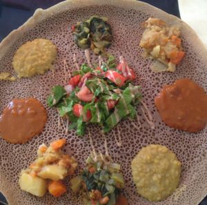 Injera at Tenat in Tel Aviv