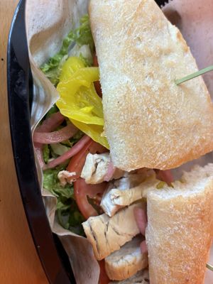 Italian chick’n sandwich  at PB&J Bar  in Williamsport