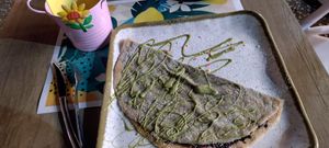 Vegan crepe with pistachio cream and chocolate sauce at Be Happy in Gran Canaria