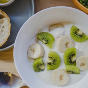 fruit soy milk yogurt at Shima Vegetable Restaurant おやさい食堂 in Takamatsu
