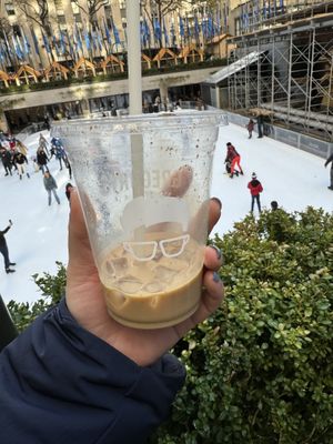 Iced latte   at Gregorys Coffee   in New York City