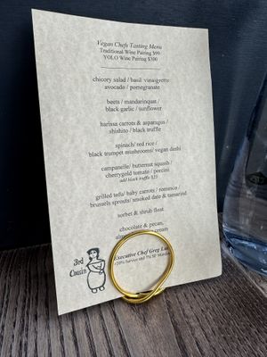 Menu  at 3rd Cousin in San Francisco