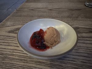 Chocolate ice cream   at 3rd Cousin in San Francisco