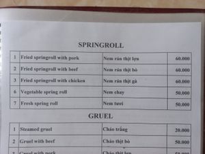 Springroll section at Sapa Market - Gian Hang 19 (Booth 19) in Lao Cai