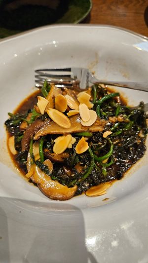 Spinachy dish at Kommune Lebuh Victoria in Penang