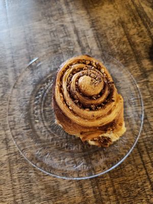 Oat cinnamon roll at Oats Day Long   in Brussels