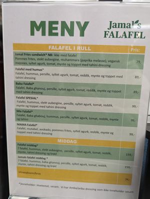  at Jamal's Falafel in Oslo