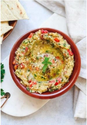 Baba ghanouj at Jamal's Falafel in Oslo