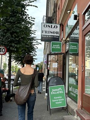   at Jamal's Falafel in Oslo