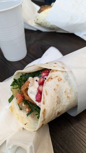 Falafel wrap at Jamal's Falafel in Oslo