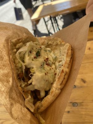 Gyros pita  at Die Vegane Fleischerei - Frauenstraße in Munich
