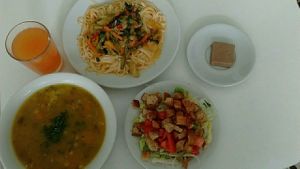 Lunch of the day, March 2017 at Delicias  Naturales in Bucaramanga