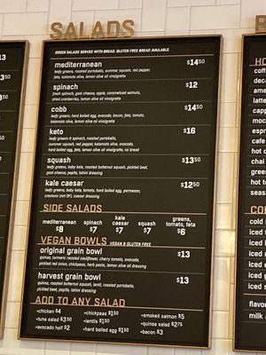 Menu Board - 2024 at Luna Bakery & Cafe  in Moreland Hills