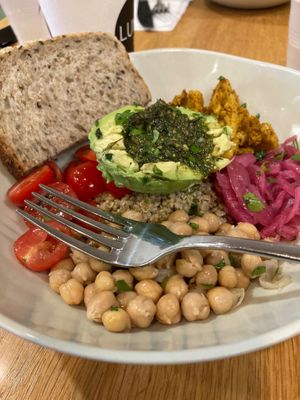 Veggie bowl at Luna Bakery & Cafe  in Moreland Hills