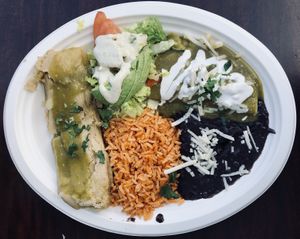 Combo 1 at El Cantaro Vegan Mexican Restaurant in Monterey