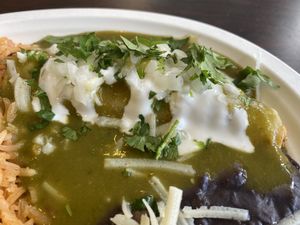 Enchilada  at El Cantaro Vegan Mexican Restaurant in Monterey