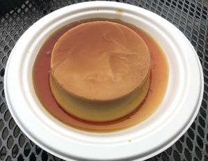 Flan! at El Cantaro Vegan Mexican Restaurant in Monterey