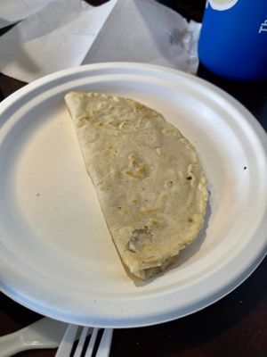 Kids quesadilla - my son didn’t love it   at El Cantaro Vegan Mexican Restaurant in Monterey