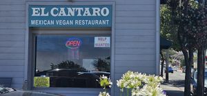 Entrance at El Cantaro Vegan Mexican Restaurant in Monterey