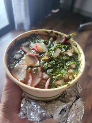 Pazole was next level at El Cantaro Vegan Mexican Restaurant in Monterey