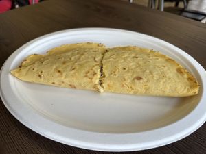 Chikn quesadillaa  at El Cantaro Vegan Mexican Restaurant in Monterey