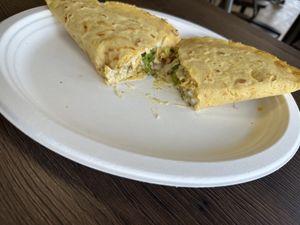 Chicken quesadilla   at El Cantaro Vegan Mexican Restaurant in Monterey