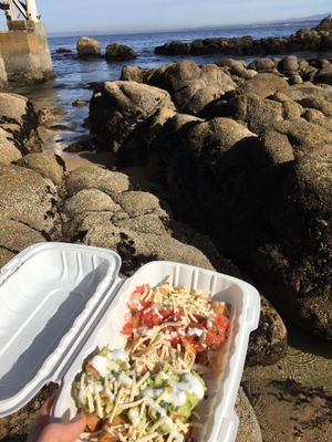 Taquitos!!! at El Cantaro Vegan Mexican Restaurant in Monterey
