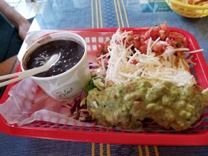 Taquitos at El Cantaro Vegan Mexican Restaurant in Monterey