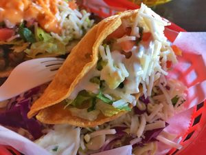 Crispy Potato Taco at El Cantaro Vegan Mexican Restaurant in Monterey